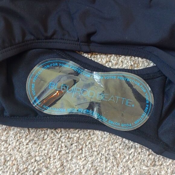 New With Tag Bleu Rod Beattie Size 4 Don't Mesh With Me One-piece Black Swimsuit - Picture 13 of 13